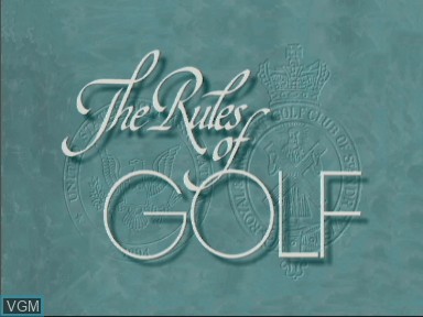 Image de l'ecran titre du jeu Rules of Golf, The sur Philips CD-i