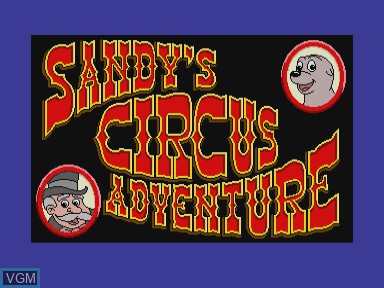 Image de l'ecran titre du jeu Sandy's circus adventure sur Philips CD-i