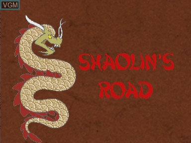 Image de l'ecran titre du jeu Shaolin's road sur Philips CD-i