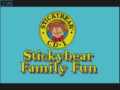 Image de l'ecran titre du jeu Stickybear family fun games sur Philips CD-i