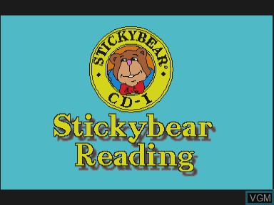 Image de l'ecran titre du jeu Stickybear reading sur Philips CD-i