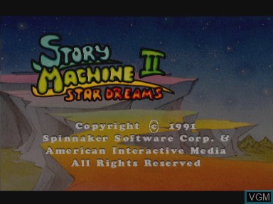 Image de l'ecran titre du jeu Story machine - star dreams sur Philips CD-i