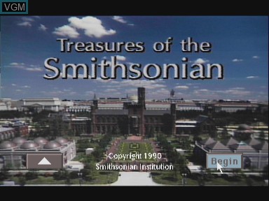 Image de l'ecran titre du jeu Treasures of the smithsonian sur Philips CD-i