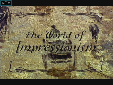 Image de l'ecran titre du jeu World of impressionism, the sur Philips CD-i