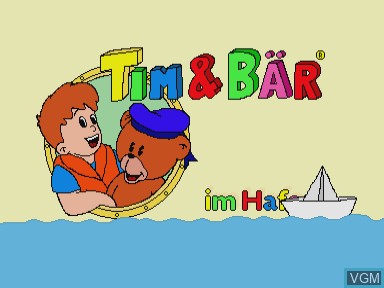 Image de l'ecran titre du jeu Tim & bär im hafen sur Philips CD-i