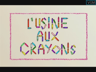 Image de l'ecran titre du jeu Usine aux crayons, l' sur Philips CD-i