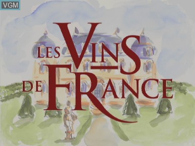 Image de l'ecran titre du jeu Vins de france, les sur Philips CD-i