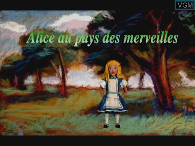 Image de l'ecran titre du jeu Alice au pays des merveilles sur Philips CD-i