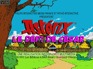 Image de l'ecran titre du jeu Asterix - Le Défi de César sur Philips CD-i