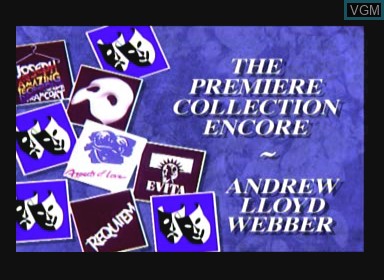 Image de l'ecran titre du jeu Andrew lloyd webber - the premiere collection encore sur Philips CD-i