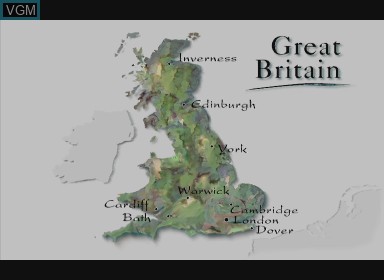 Image de l'ecran titre du jeu destination great britain - england's west country sur Philips CD-i