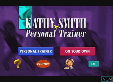 Image de l'ecran titre du jeu kathy smith - personal trainer sur Philips CD-i