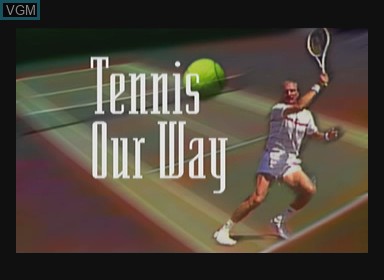 Image de l'ecran titre du jeu tennis our way sur Philips CD-i