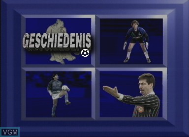 Image de l'ecran titre du jeu voetbal sur Philips CD-i