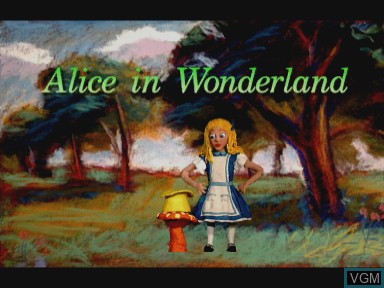 Image du menu du jeu Alice in wonderland sur Philips CD-i