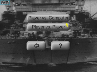 Image du menu du jeu Battleship sur Philips CD-i