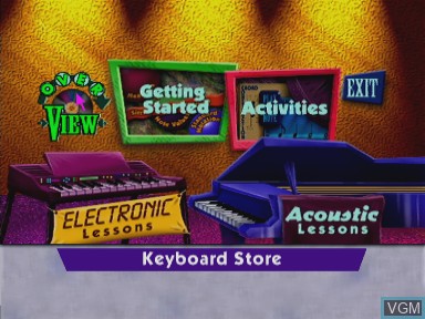Image du menu du jeu E-Z play today keyboard - now anyone can learn to play keyboard! sur Philips CD-i