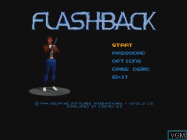 Image du menu du jeu Flashback sur Philips CD-i