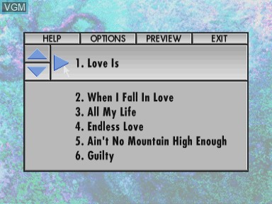 Image du menu du jeu Karaoke klassics 2 - greatest love duets volume 1 sur Philips CD-i