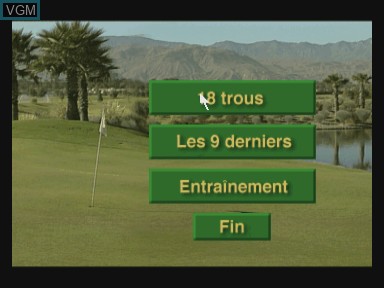 Image du menu du jeu Palm springs open, the sur Philips CD-i