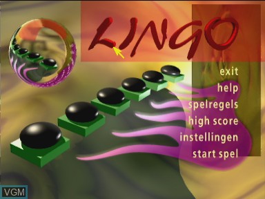Image du menu du jeu Lingo sur Philips CD-i