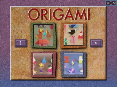 Image du menu du jeu Origami sur Philips CD-i