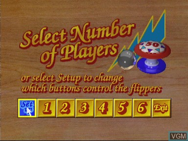Image du menu du jeu Pinball sur Philips CD-i
