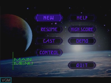 Image du menu du jeu Plunderball sur Philips CD-i