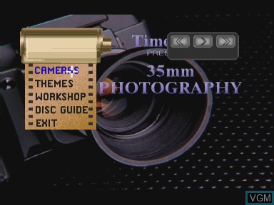 Image du menu du jeu Time-life - 35mm photography sur Philips CD-i