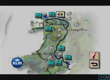 Image du menu du jeu destination great britain - wales sur Philips CD-i