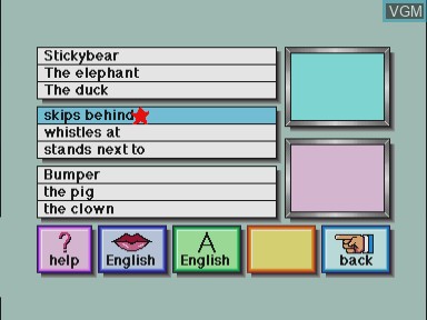 Image in-game du jeu Stickybear reading sur Philips CD-i