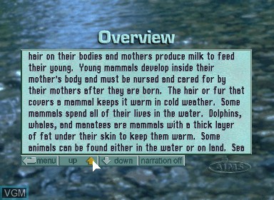 Image in-game du jeu Aims - a first look at mammals sur Philips CD-i