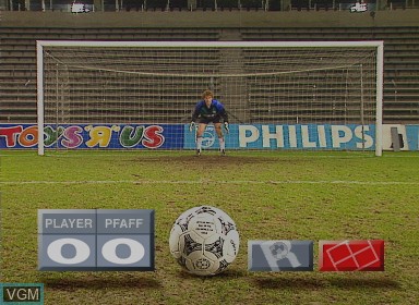 Image in-game du jeu football - l'histoire, les regles, les vedettes, le jeu de penalties sur Philips CD-i