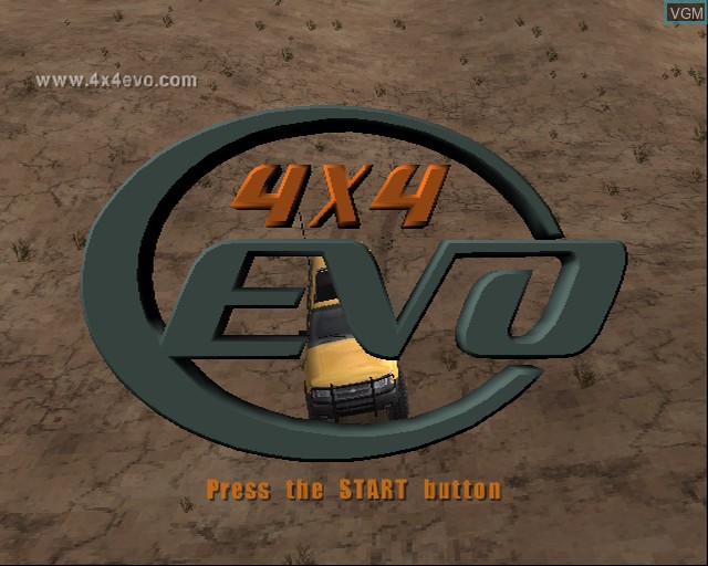 Image de l'ecran titre du jeu 4x4 Evo sur Sony Playstation 2
