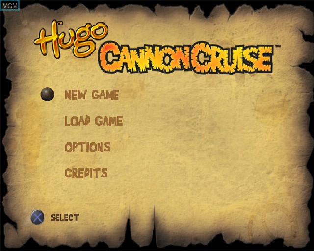 Image de l'ecran titre du jeu Hugo - CannonCruise sur Sony Playstation 2