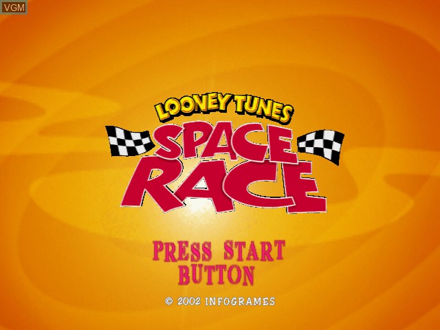 Image de l'ecran titre du jeu Looney Tunes - Space Race sur Sony Playstation 2