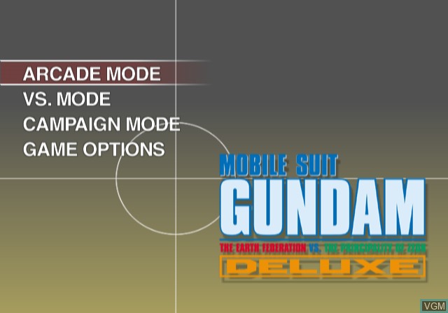 Image de l'ecran titre du jeu Mobile Suit Gundam - Federation vs. Zeon sur Sony Playstation 2