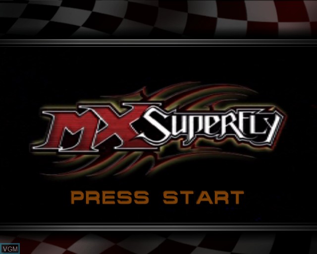 Image de l'ecran titre du jeu MX Superfly sur Sony Playstation 2