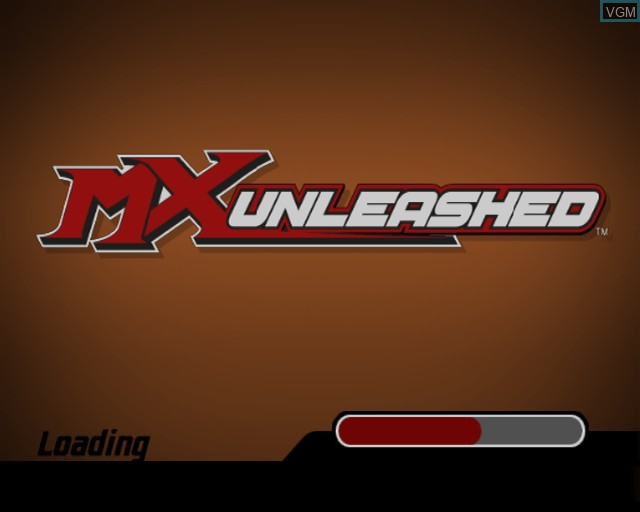 Image de l'ecran titre du jeu MX Unleashed sur Sony Playstation 2
