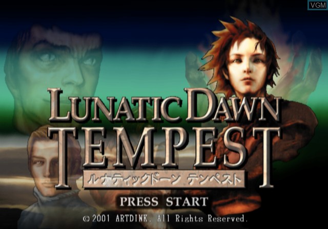 Image de l'ecran titre du jeu Lunatic Dawn Tempest sur Sony Playstation 2