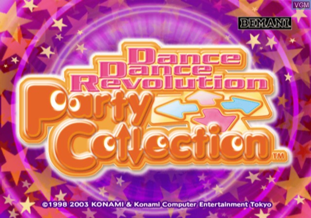 Image de l'ecran titre du jeu Dance Dance Revolution Party Collection sur Sony Playstation 2