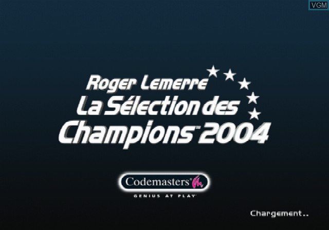 Image de l'ecran titre du jeu Roger Lemerre - La Sélection des Champions 2004 sur Sony Playstation 2