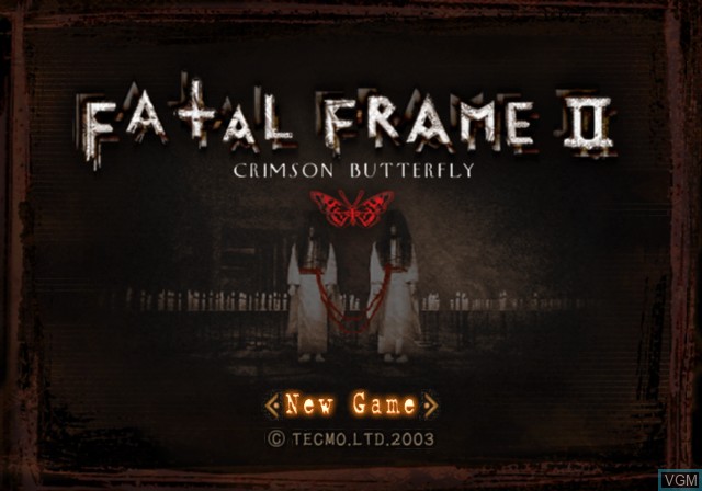 Image du menu du jeu Fatal Frame II - Crimson Butterfly sur Sony Playstation 2