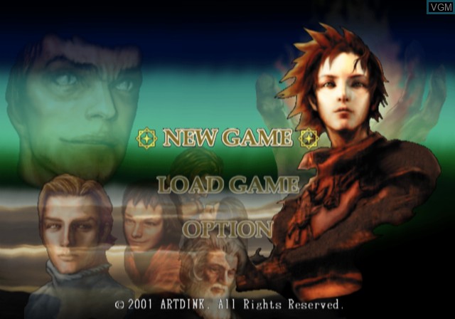 Image du menu du jeu Lunatic Dawn Tempest sur Sony Playstation 2