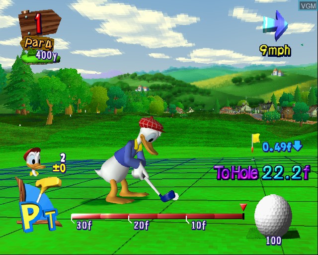 Image in-game du jeu Disney Golf sur Sony Playstation 2