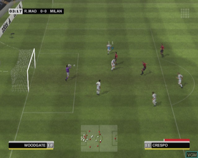 Image in-game du jeu Club Football 2005 - AC Milan sur Sony Playstation 2