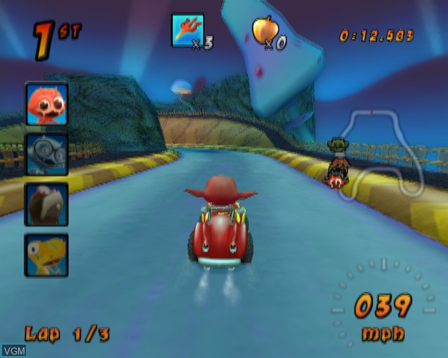 Image in-game du jeu Cocoto Kart Racer sur Sony Playstation 2