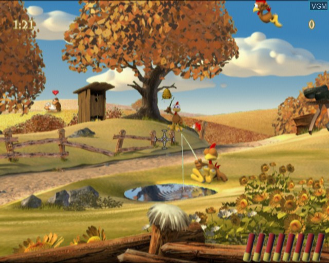 Image in-game du jeu Crazy Chicken X sur Sony Playstation 2