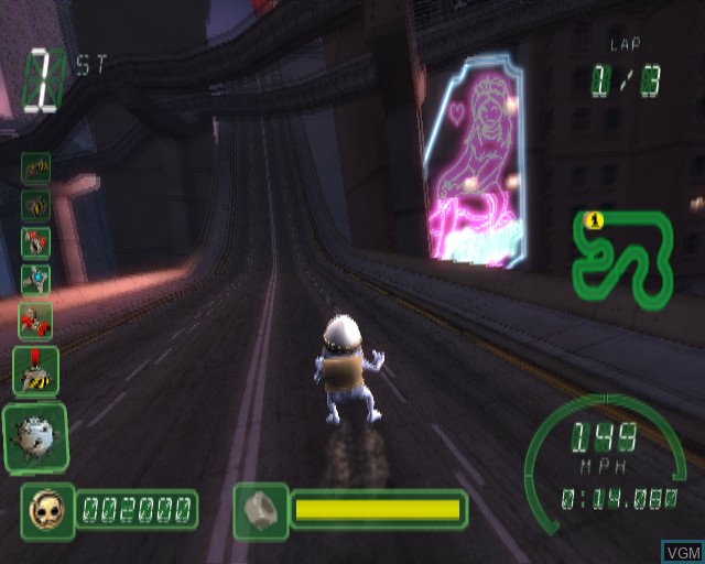 Image in-game du jeu Crazy Frog Racer sur Sony Playstation 2