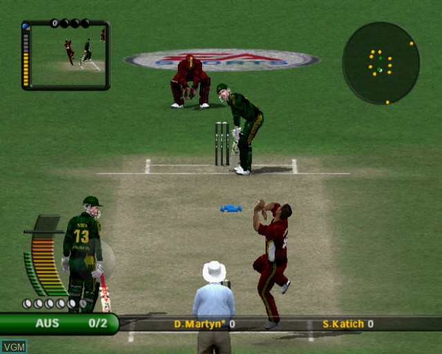 Image in-game du jeu Cricket 07 sur Sony Playstation 2